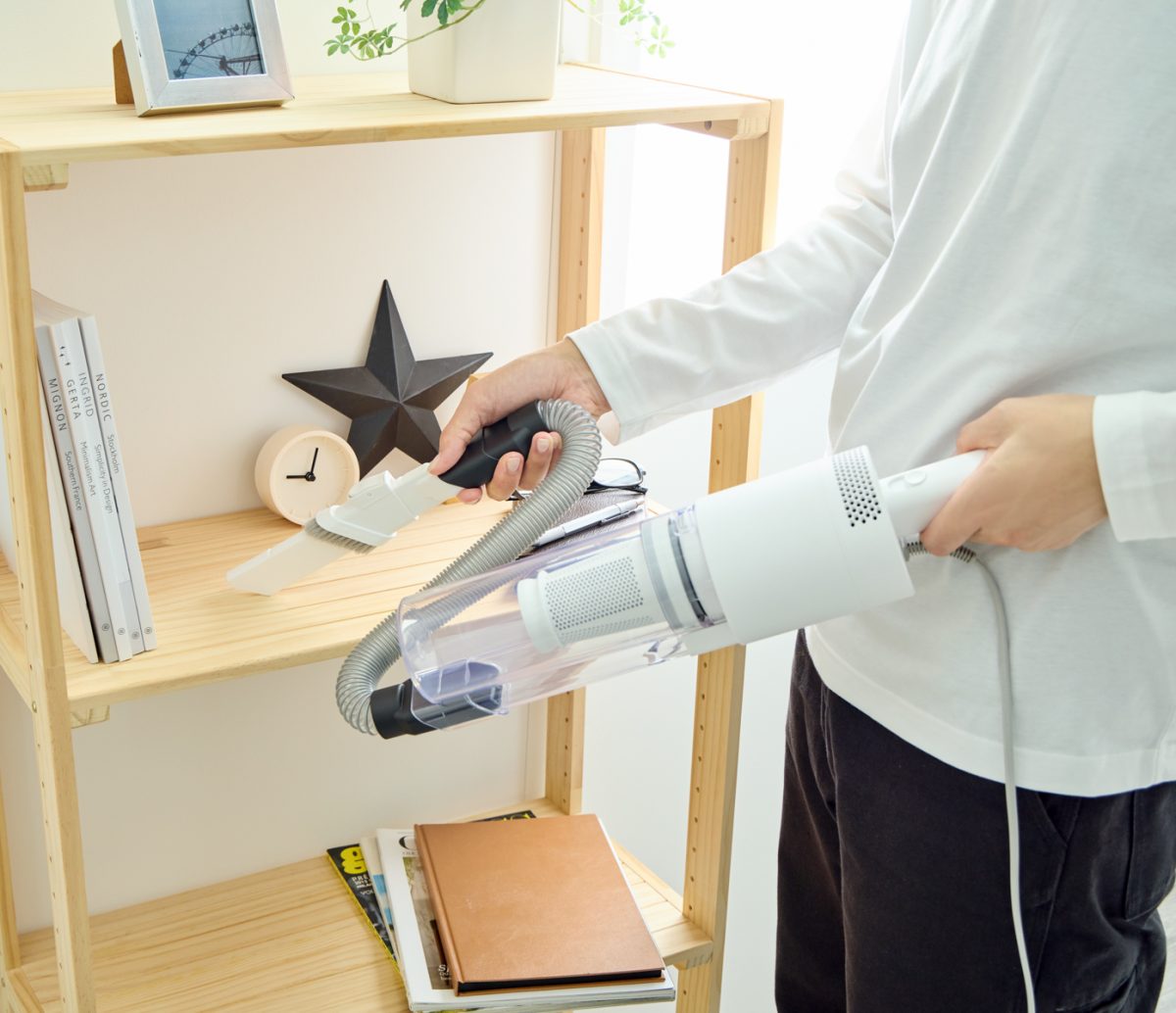 「掃除したい」と思ったときに今すぐ使えるストレスフリーな設計です