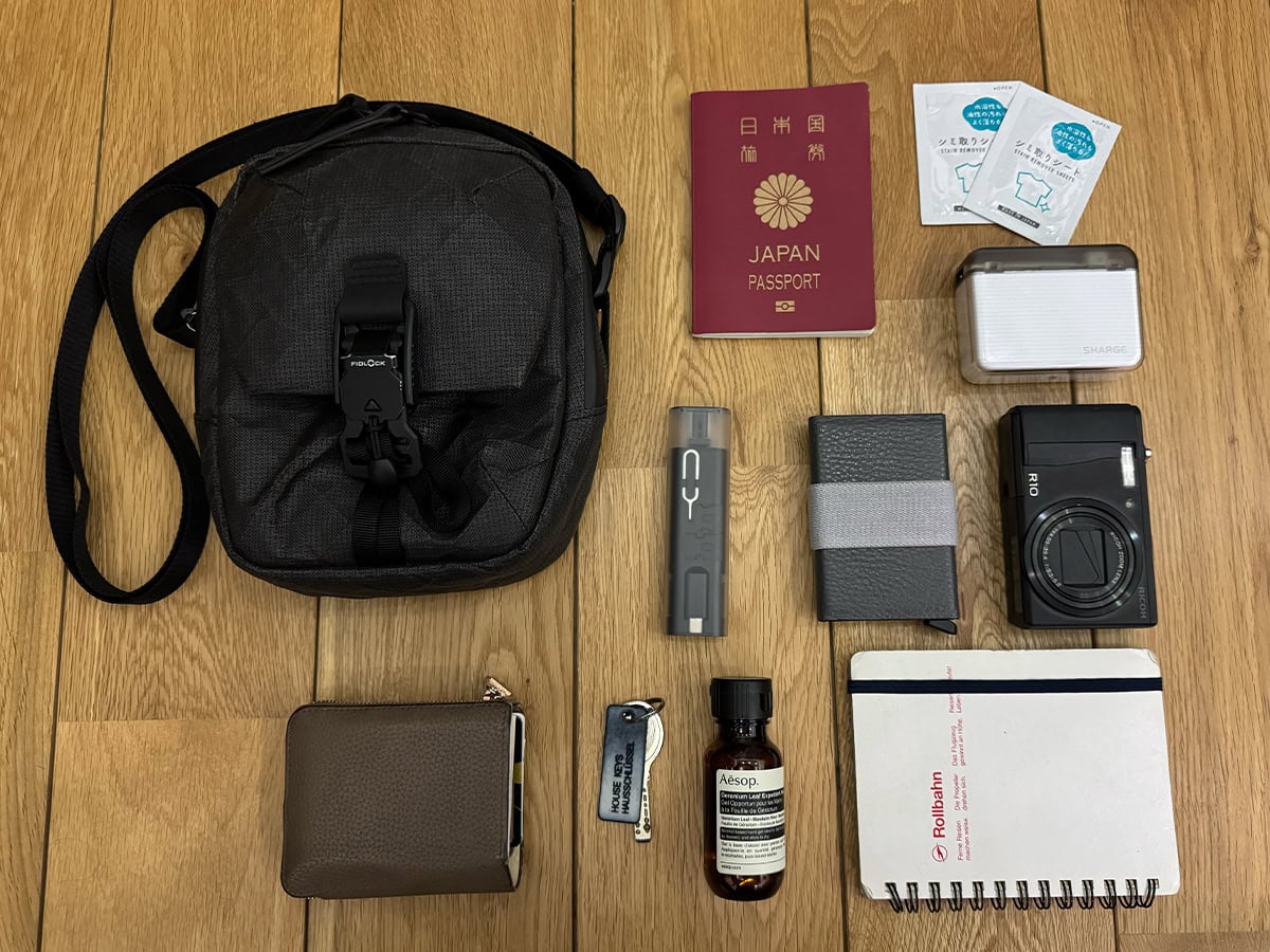 全部を1つのバッグに収めて持ち運べたので、収納力は十分