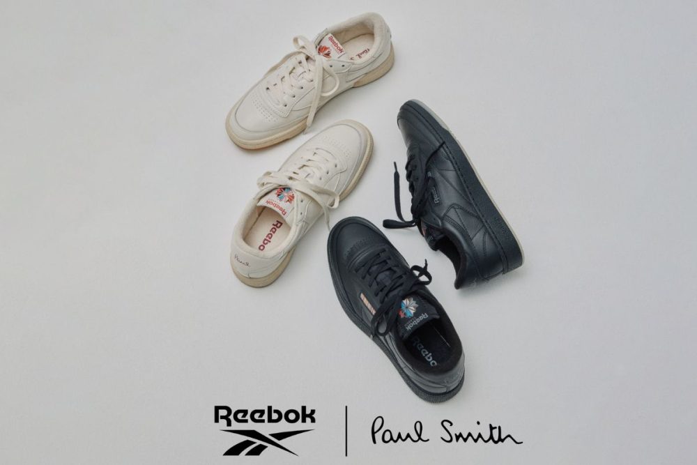 【限定スニーカー第2弾】ポール・スミスとリーボックのコラボモデルはスタイルを選らばないブラックカラーの「CLUB C」
