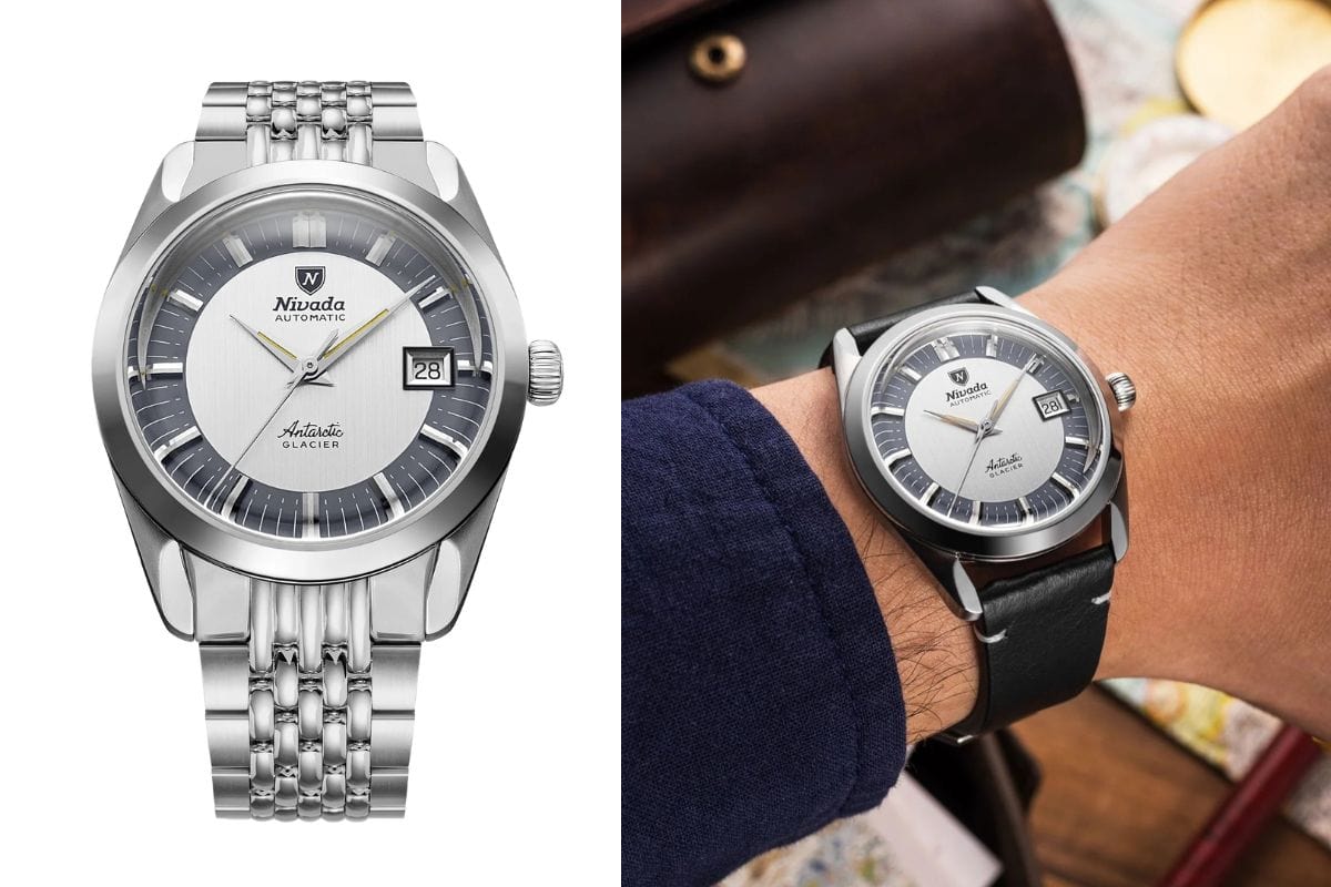 ニバダ・グレンヒェン「アンタークティック・グレイシャー」¥231,000/手巻/38㎜径/パワーリザーブは38時間/10気圧防水※1月末発売予定