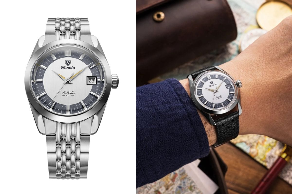 ニバダ・グレンヒェン「アンタークティック・グレイシャー」¥231,000/手巻/35㎜径/パワーリザーブは42時間/5気圧防水