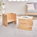 普段は収納棚として、来客時にはミニテーブルやチェアとして使うのがよさそう!