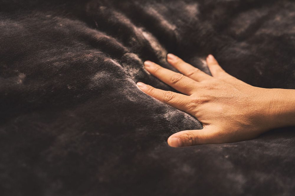 宇宙服に採用される素材を使い、暖かい上に肌触りも心地よかった！