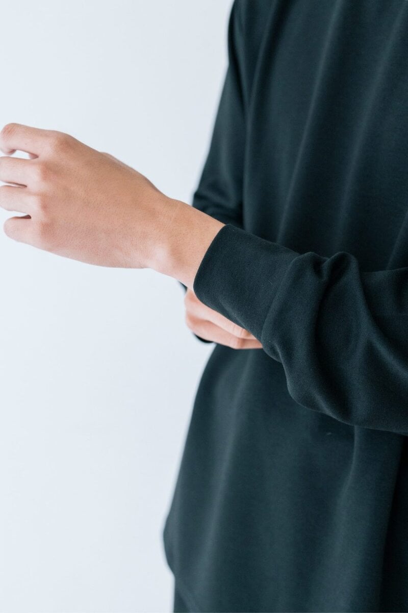 袖にリブが備わった