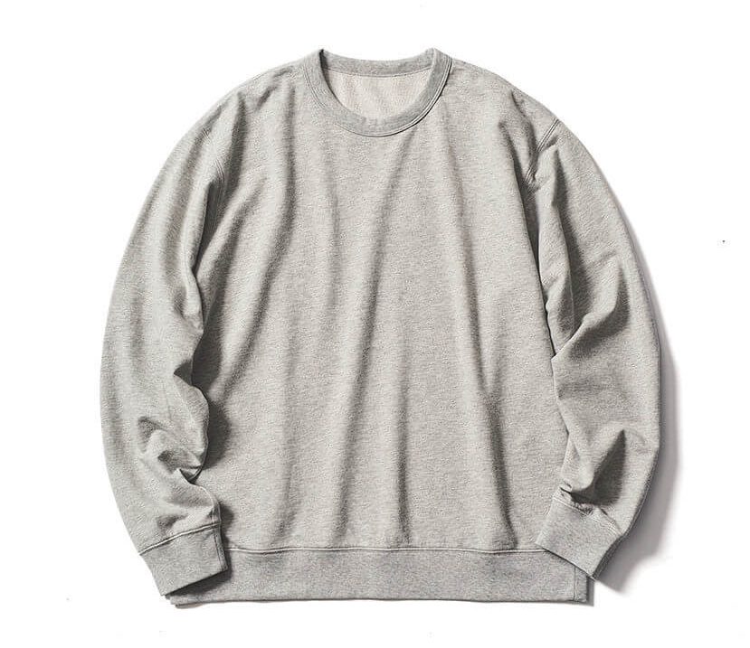無印良品　ライトスウェットクルーネック長袖Tシャツ