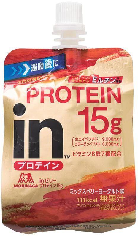 森永製菓
inゼリー プロテイン15g
￥313（編集部調べ）