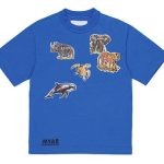 絶滅危惧動物グラフィックプリント半袖Tシャツ
