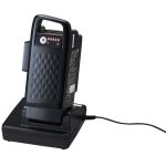 バッテリーは電動アシスト自転車と同じように簡単に取り外すことができて、小型ながらも大容量