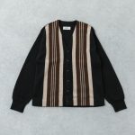 アンダイド×アーバンリサーチ「アルパカ ストライプ カーディガン」￥30,800／2色展開