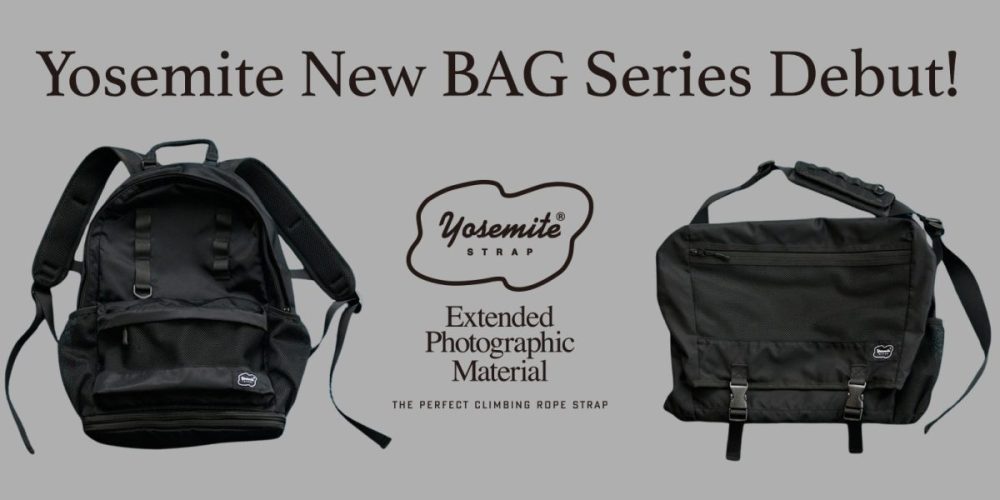 【周りと被らない優秀バックパック】ヨセミテストラップからデイリーに使えるバッグシリーズがデビュー！バックパックとメッセンジャーの2型展開