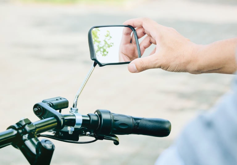 オプション設定のバックミラー