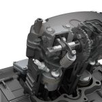 低速・中速域のトルクを重点的にアップさせ、パワフルさと扱いやすさを両立させた248ccの水冷2気筒エンジン