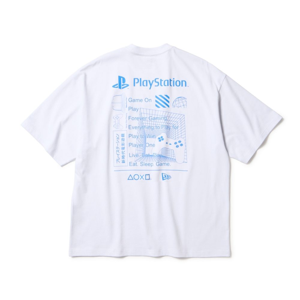 ニューエラ「半袖 オーバーサイズド コットン Tシャツ PlayStation スローガン」￥5,940