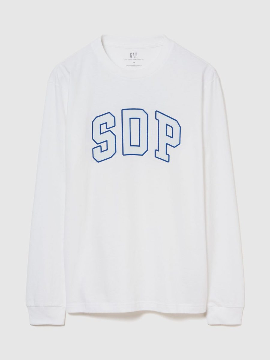 Gap×SDP「アーチロゴ ロングスリーブTシャツ」¥4,990
