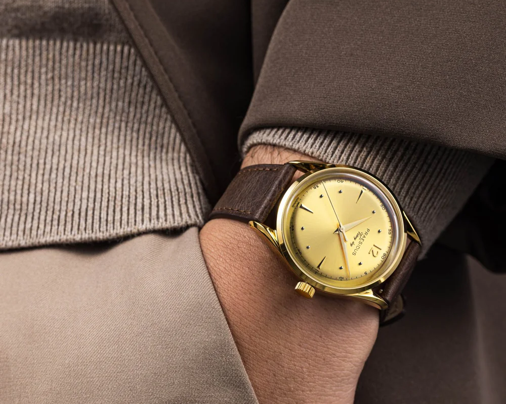 プレジダス「ヴィクトリーウォッチ」¥99,000/自動巻/38㎜径/パワーリザーブ:は約42時間/10気圧防水