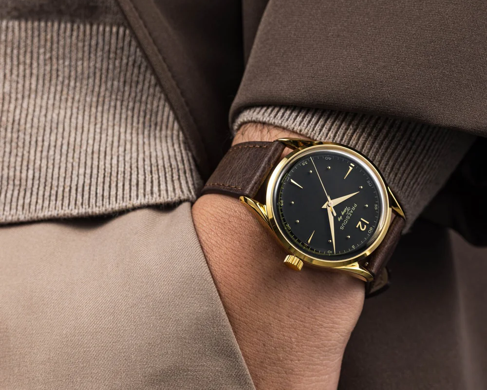 プレジダス「ヴィクトリーウォッチ」¥99,000/自動巻/38㎜径/パワーリザーブ:は約42時間/10気圧防水