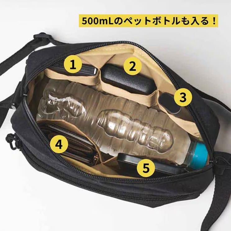 モノマックス2026年2月号 特別付録は「キャプテンスタッグ/10ポケット付き!ショルダーバッグ」! バッグの内側には5つのポケットが