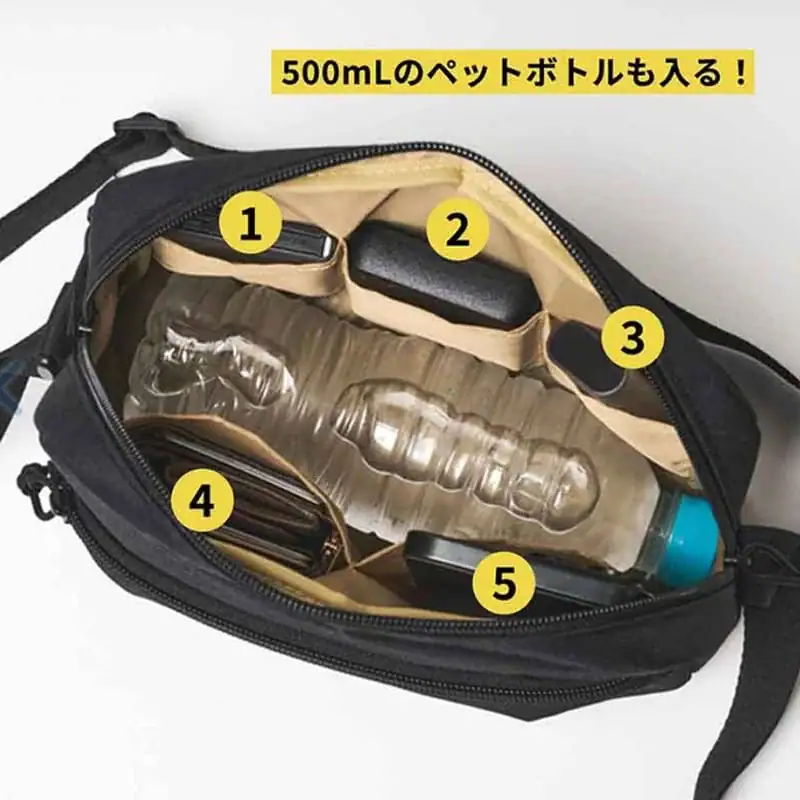 第3位　【ポケットの数はなんと10個】「整理整頓最強バッグ」キャプテンスタッグのショルダーバッグ付録がとにかく便利すぎる！