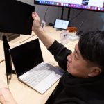 思い立った瞬間に、縦置きの作業環境が完成