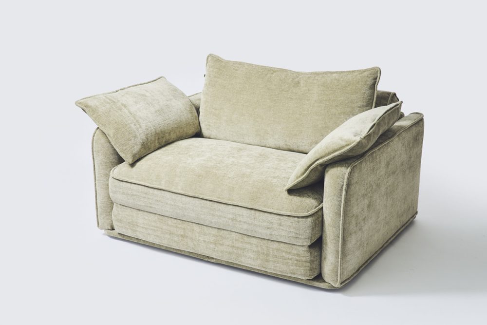 5秒でフルサイズのベッドに切り替え可能な「コアラソファーベッド CUSHY」