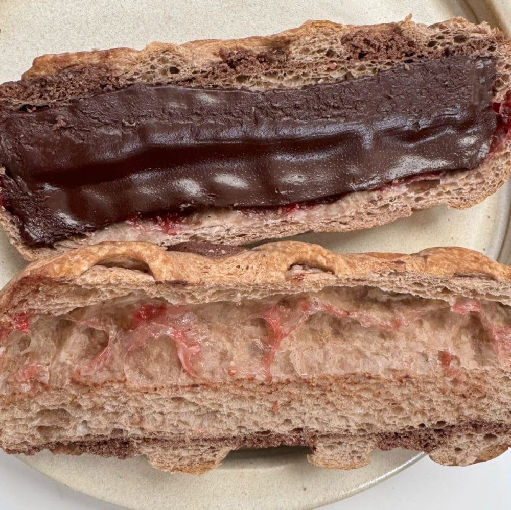 チョコとラズベリーがたっぷり