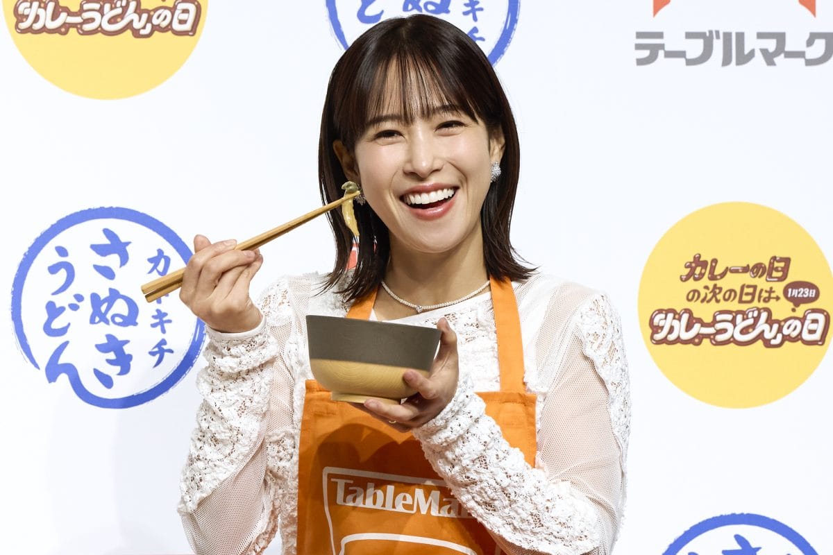 『カレーの日の次の日は「カレーうどん」の日』鷲見玲奈 カトキチさぬきうどん 試食