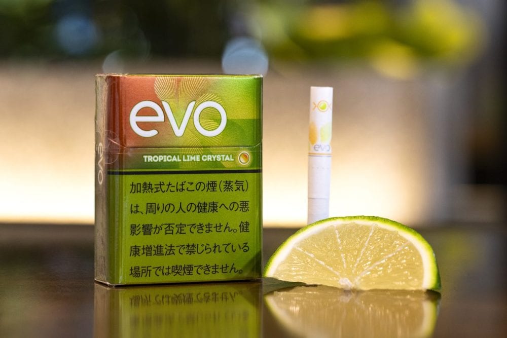 JT Ploom AURA（プルーム・オーラ）EVO（エボ）4つの新フレーバー「エボ・トロピカル・ライム・クリスタル」