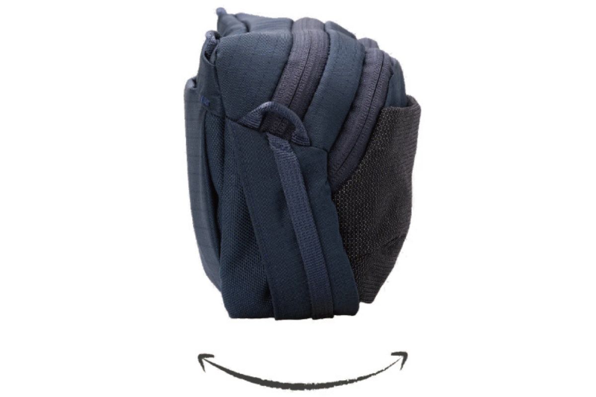 バッグが最大2倍まで自然に伸縮する独自構造「Aフレックス」