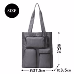 サイズ（約）：高さ37×幅37.5×マチ3.5cm