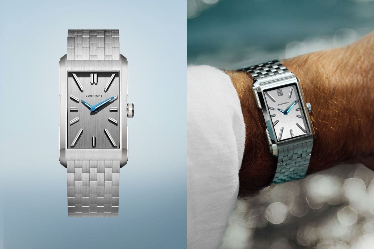 コーニッシュ「ヴィジョネア シルバーオンブレスレッド」￥82,500／クオーツ／24×39.5㎜／5気圧防水