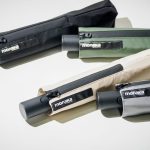 モナカ「monaka 形態安定・折りたたみ傘」手開きタイプ￥4,290、自動開閉タイプ￥4,950