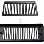 独自設計で煙・油ハネを大幅カットする超少煙性能を更なる追求した新型プレートを採用