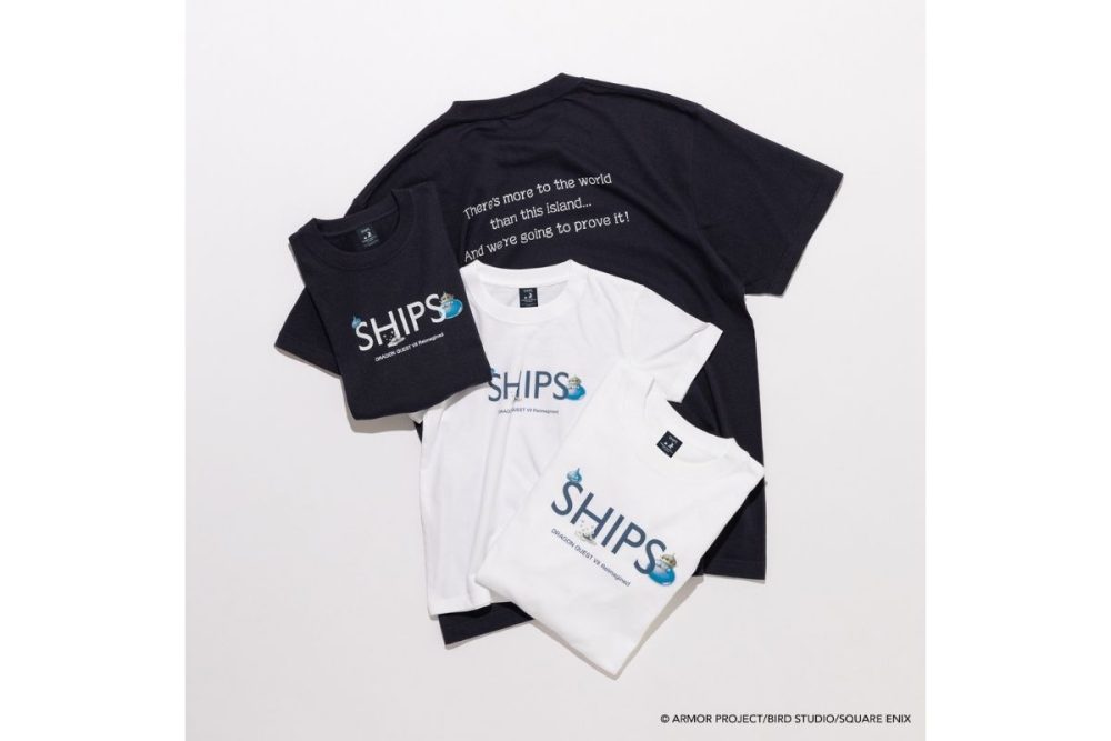 『ドラゴンクエスト Ⅶ Reimagined』&times;シップス「ロゴTシャツ」各&yen;6,600 、KIDSは各&yen;5,500