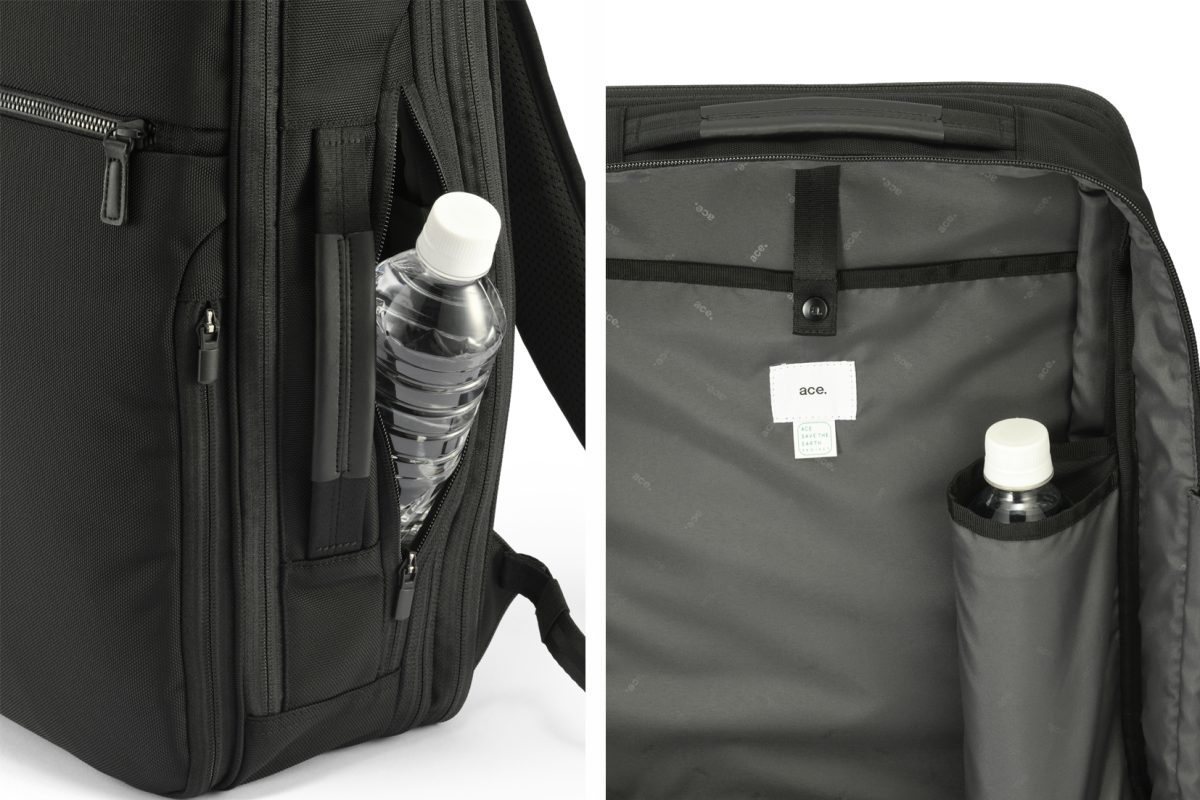 2方向から取り出せる「2way スルーポケット」