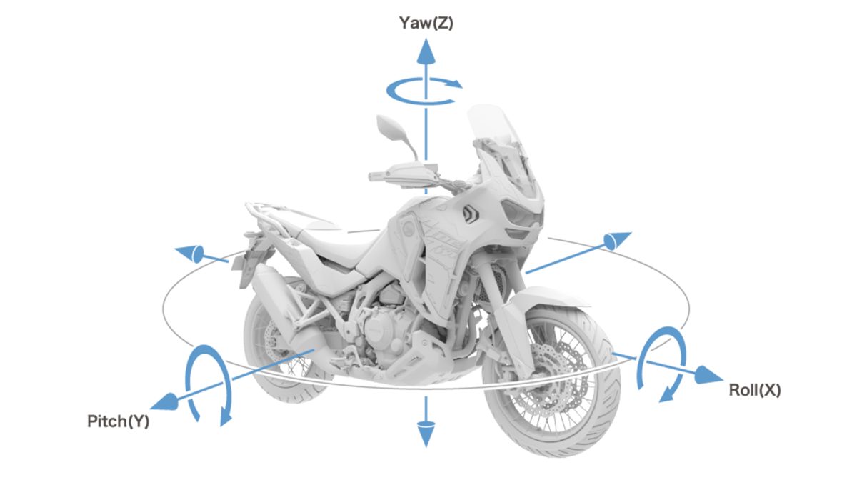 6軸IMU（慣性センサー）が緻密な車体コントロールを実現し、快適な走りをサポート