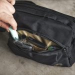 １つのポケットの中に５カ所のポケットが配置されており、収納に便利