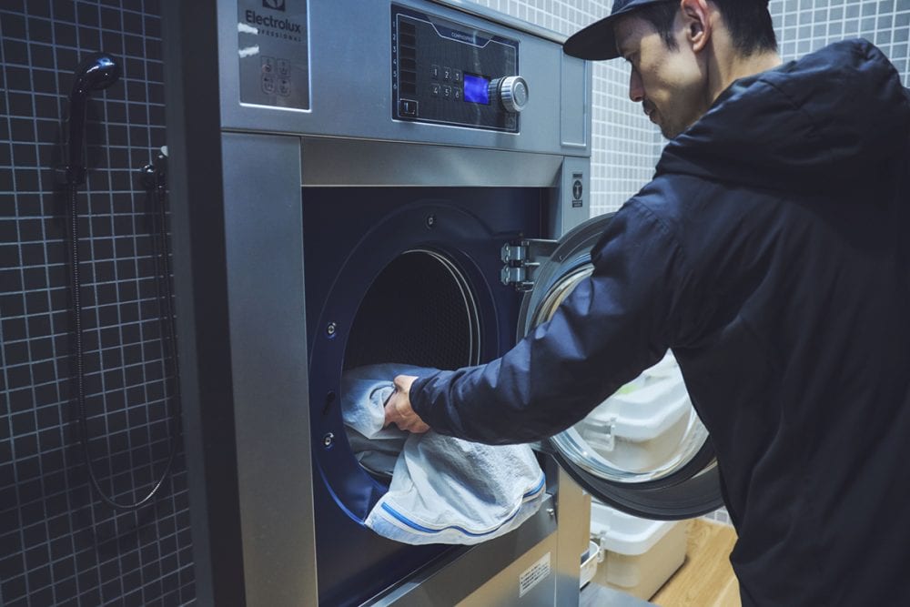 実際に洗ってもらう