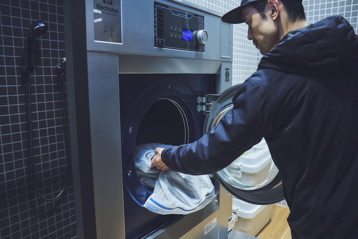 実際に洗ってもらう