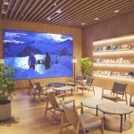 ゆったりとしたコミュニティスペースまで常設