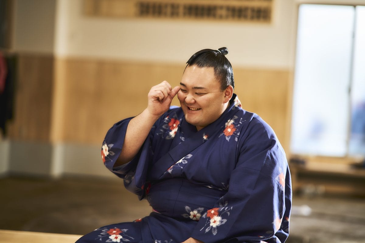 終始にこやかにインタビューに対応してくださった朝乃山関