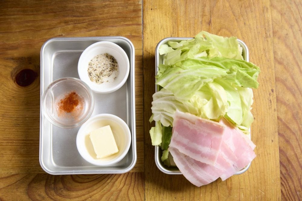 ヱビスビールに合うつまみ「あたおかベーコンキャベツバター」