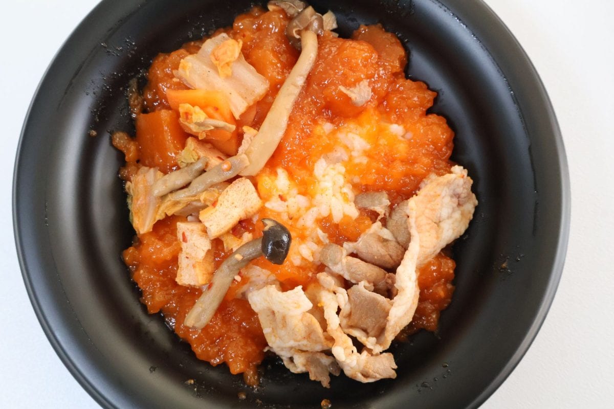 加熱前は美味しくなさそうだけど・・・