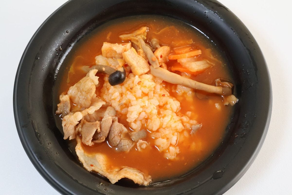 加熱するとまさに鍋の〆！