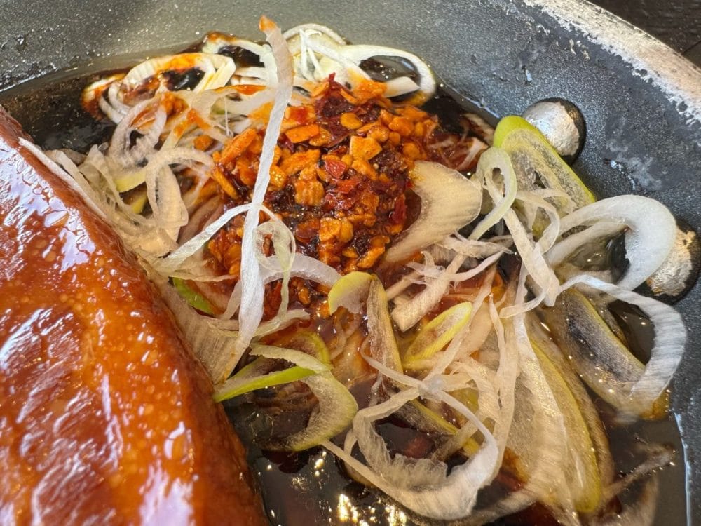 付け合わせのねぎラー油