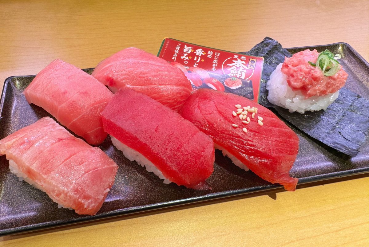 天然本鮪を味わい尽くせる一皿!「豊洲天然本鮪6貫盛り」