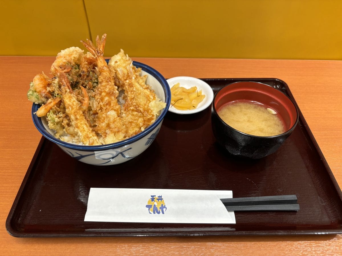 天丼てんや　早春海老天丼（みそ汁付）