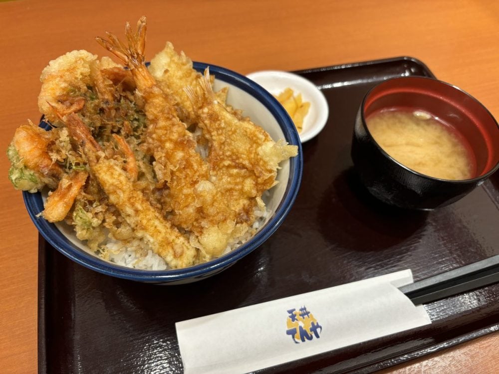 天丼てんや　早春海老天丼（みそ汁付）