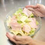 ヱビスビールに合うつまみ「あたおかベーコンキャベツバター」