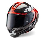 ELEMENTグラフィックのブラックカーボン/ブライトレッド/ホワイト光沢