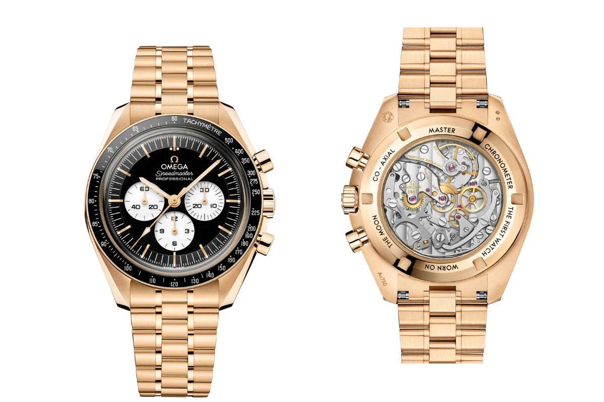 オメガ「スピードマスター ムーンウォッチ ブラック ホワイト 310.60.42.50.01.002」¥6,974,000/手巻/42㎜径/5気圧防水/パワーリザーブ約50時間